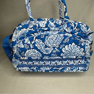 Vera Bradley Blue Lagoon Metropolitan Laptop Computer Bag